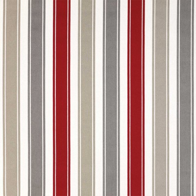 Фото Ткань портьерная с рисунком - Полоски - стиль Английский - Красные - Купить в Интернет-магазине