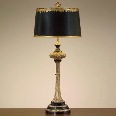 Фото Настольная лампа - стиль Американская классика - Деревянная - Купить в Интернет-магазине