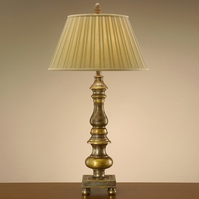 Фото Настольная лампа - стиль Американская классика - Деревянная - Купить в Интернет-магазине