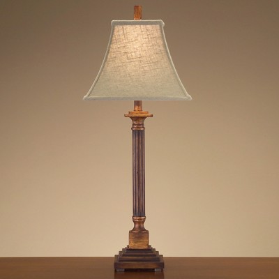 Фото Настольная лампа - стиль Американская классика - Деревянная - Купить в Интернет-магазине
