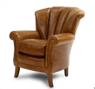 Фото Кресло обитое - стиль Английская классика - Для гостиной - удобное кресло производства США - Wade - Richmond Leather - Купить в Интернет-магазине