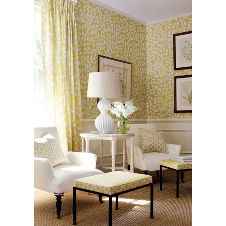 Фото Обои с рисунком - Растение - стиль Американский - Светло-серые - Купить в Интернет-магазине