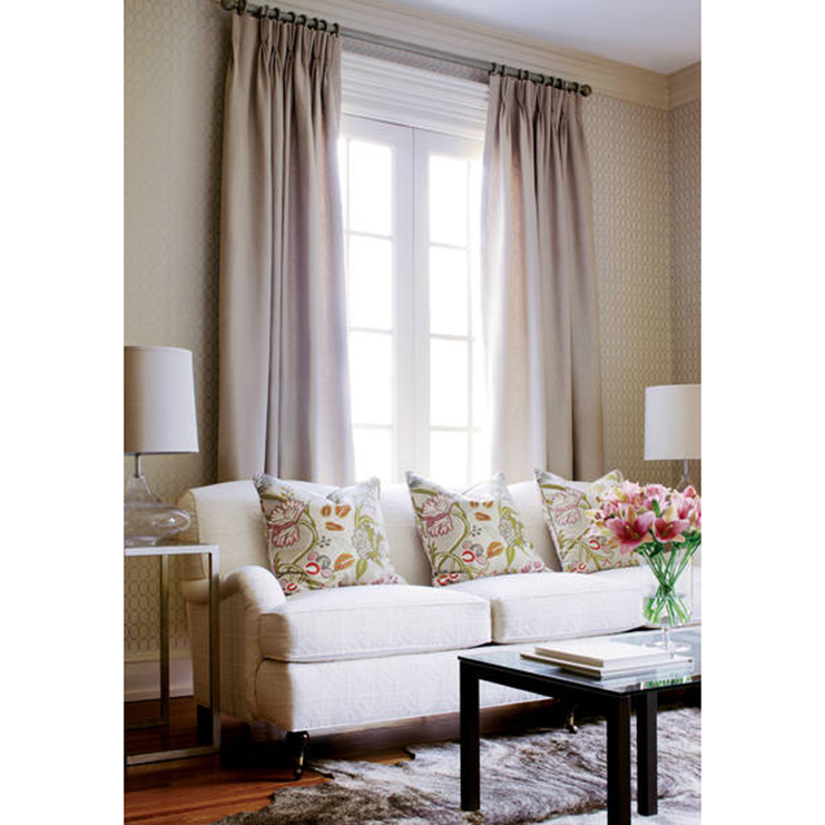 Фото Обои с рисунком - Орнамент - стиль Американский - Кремовые - Купить в Интернет-магазине