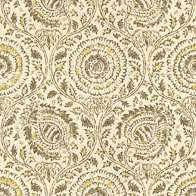 Фото Ткань портьерная с рисунком - Орнамент - стиль Английский - Кремовый - Купить в Интернет-магазине