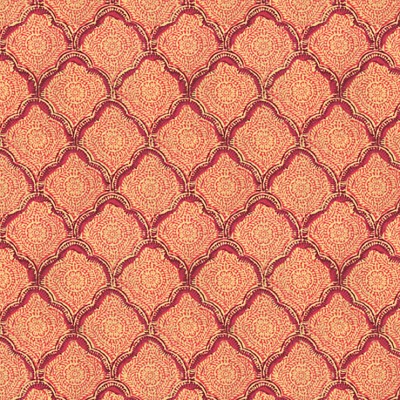 Фото Ткань портьерная с рисунком - Орнамент - стиль Английский - Малиновый - Купить в Интернет-магазине
