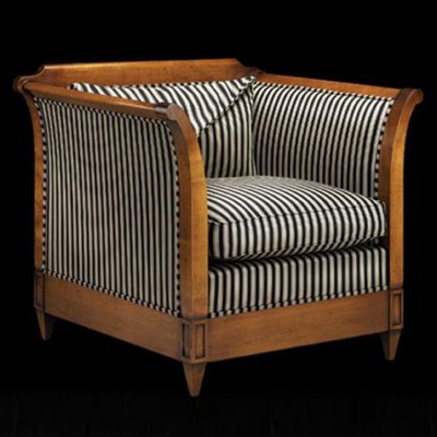 Фото Кресло на деревянной раме - стиль Английская классика - Для гостиной - Купить в Интернет-магазине