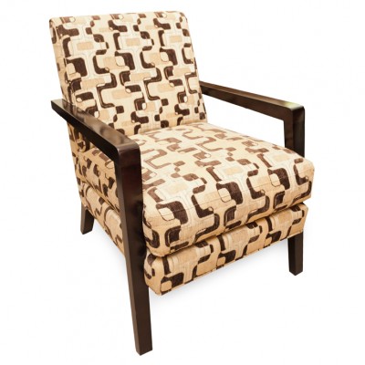 Фото Кресло на деревянной раме - стиль Ар-деко - Для гостиной - Купить в Интернет-магазине