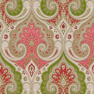 Фото Ткань портьерная с рисунком - Дамаск - стиль Английский - Розовый - Купить в Интернет-магазине