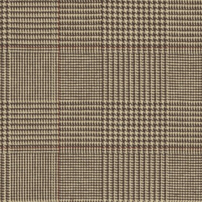 Фото Ткань портьерная с рисунком - Клетка - стиль Американский - Коричневая - Купить в Интернет-магазине