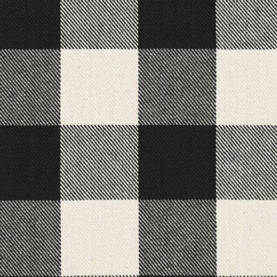 Фото Ткань портьерная с рисунком - Клетка - стиль Американский - Черная - Купить в Интернет-магазине