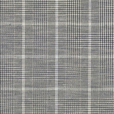Фото Ткань портьерная с рисунком - Клетка - стиль Американский - Черная - Купить в Интернет-магазине