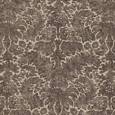 Фото Ткань портьерная с рисунком - Дамаск - стиль Американский - Коричневый - Купить в Интернет-магазине