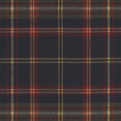 Фото Ткань портьерная с рисунком - Клетка - стиль Американский - Синяя - Купить в Интернет-магазине