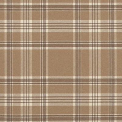 Фото Ткань портьерная с рисунком - Клетка - стиль Американский - Бежевая - Купить в Интернет-магазине