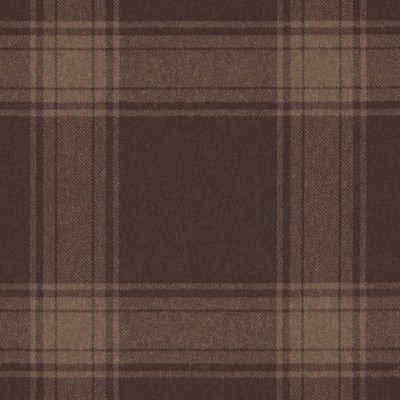 Фото Ткань портьерная с рисунком - Клетка - стиль Американский - Коричневая - Купить в Интернет-магазине