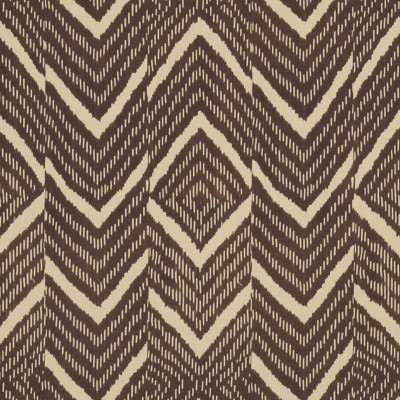 Фото Ткань портьерная с рисунком - Орнамент - стиль Американский - Коричневый - Купить в Интернет-магазине