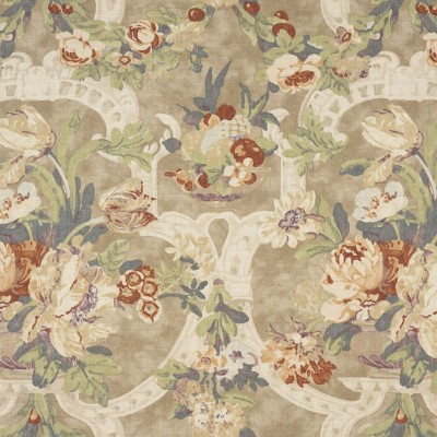 Фото Ткань портьерная с рисунком - Цветы - стиль Американский - Купить в Интернет-магазине