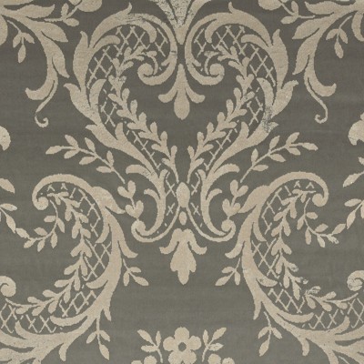 Фото Ткань портьерная с рисунком - Дамаск - стиль Американский - Серый - Купить в Интернет-магазине