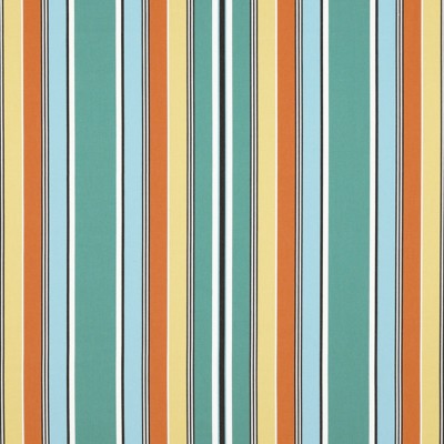 Фото Ткань портьерная с рисунком - Полоски - стиль Американский - Бирюзовые - Купить в Интернет-магазине