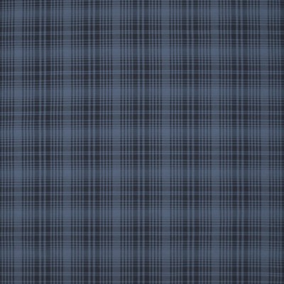 Фото Ткань портьерная с рисунком - Клетка - стиль Американский - Синяя - Купить в Интернет-магазине