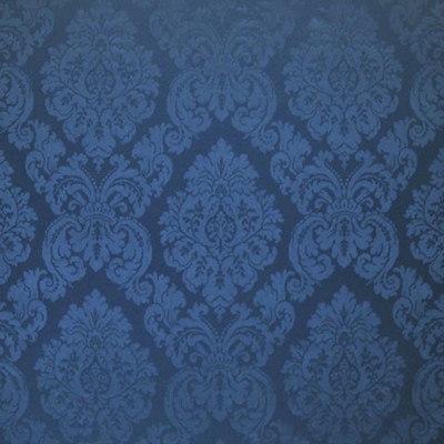 Фото Ткань портьерная с рисунком - Дамаск - стиль Американский - Синий - Купить в Интернет-магазине