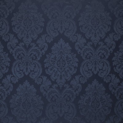 Фото Ткань портьерная с рисунком - Дамаск - стиль Американский - Синий - Купить в Интернет-магазине