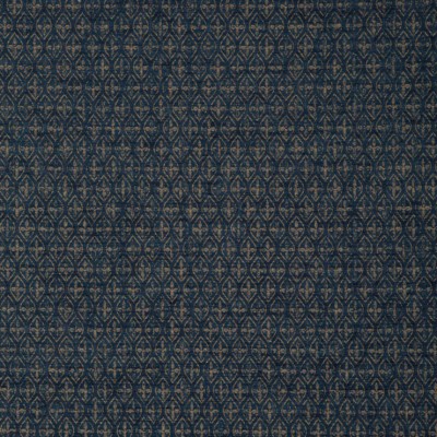 Фото Ткань портьерная с рисунком - Мелкий принт - стиль Английский - Синий - Купить в Интернет-магазине