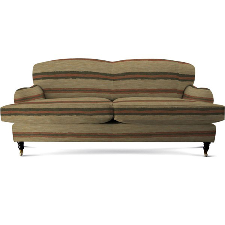 Фото Ткань портьерная с рисунком - Полоски - стиль Английский - Бежевые - Купить в Интернет-магазине