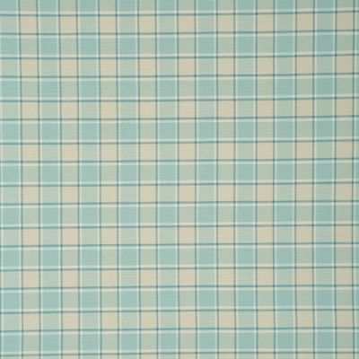 Фото Ткань портьерная с рисунком - Клетка - стиль Английский - Бирюзовая - Купить в Интернет-магазине