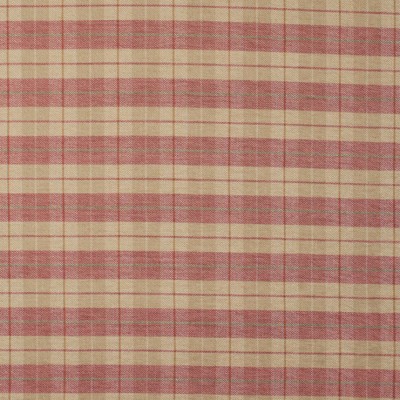 Фото Ткань портьерная с рисунком - Клетка - стиль Английский - Красная - Купить в Интернет-магазине
