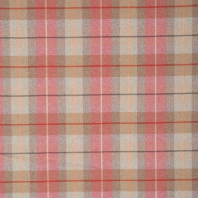 Фото Ткань портьерная с рисунком - Клетка - стиль Английский - Розовая - Купить в Интернет-магазине