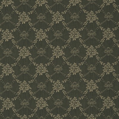 Фото Ткань портьерная с рисунком - Орнамент - стиль Английский - Черный - Купить в Интернет-магазине