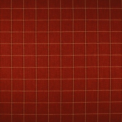 Фото Ткань портьерная с рисунком - Клетка - стиль Английский - Красная - Купить в Интернет-магазине
