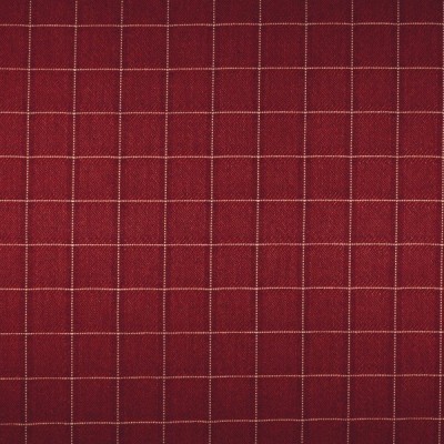Фото Ткань портьерная с рисунком - Клетка - стиль Английский - Красная - Купить в Интернет-магазине