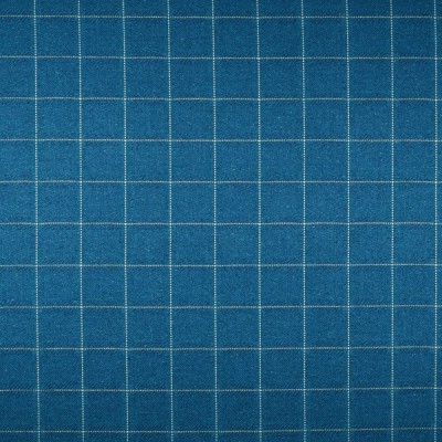 Фото Ткань портьерная с рисунком - Клетка - стиль Английский - Синяя - Купить в Интернет-магазине