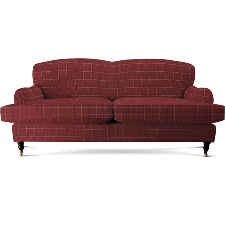 Фото Ткань портьерная с рисунком - Клетка - стиль Английский - Зеленая - Купить в Интернет-магазине