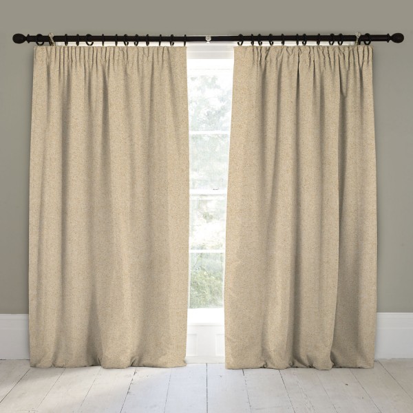 Фото Ткань портьерная однотонная - Твид - стиль Английский - Коричневый - Купить в Интернет-магазине