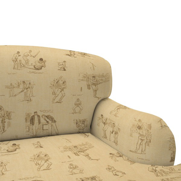 Фото Ткань портьерная с рисунком - Крупный декор - стиль Английский - Бежевый - Купить в Интернет-магазине