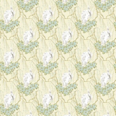 Фото Ткань портьерная с рисунком - Крупный декор - стиль Английский - Кремовый - Купить в Интернет-магазине