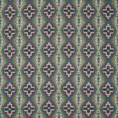 Фото Ткань портьерная с рисунком - Орнамент - стиль Английский - Бирюзовый - Купить в Интернет-магазине