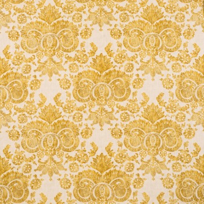 Фото Ткань портьерная с рисунком - Дамаск - стиль Английский - Кремовый - Купить в Интернет-магазине