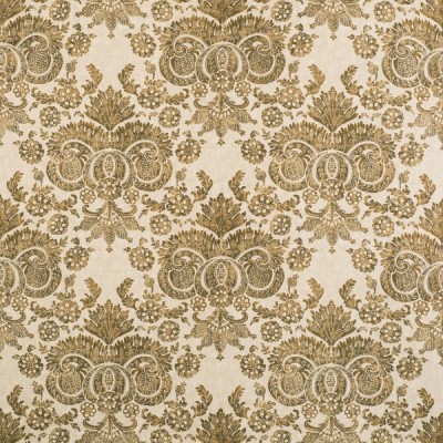 Фото Ткань портьерная с рисунком - Дамаск - стиль Английский - Кремовый - Купить в Интернет-магазине