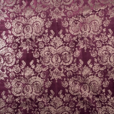Фото Ткань портьерная с рисунком - Дамаск - стиль Английский - Фиолетовый - Купить в Интернет-магазине