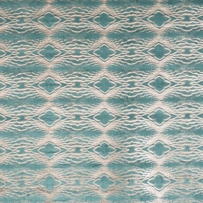 Фото Ткань портьерная с рисунком - Орнамент - стиль Английский - Бирюзовый - Купить в Интернет-магазине