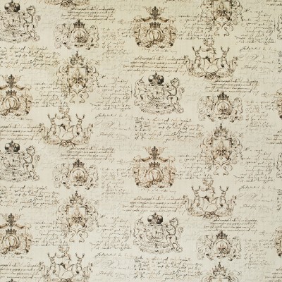 Фото Ткань портьерная с рисунком - Крупный декор - стиль Английский - Бежевый - Купить в Интернет-магазине