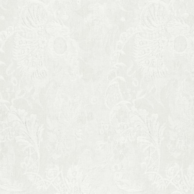 Фото Ткань портьерная с рисунком - Дамаск - стиль Американский - Белый - Купить в Интернет-магазине