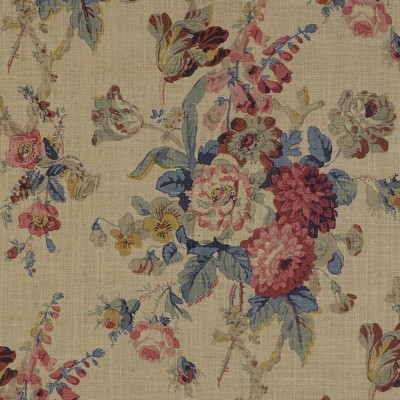 Фото Ткань портьерная с рисунком - Цветы - стиль Американский - Купить в Интернет-магазине