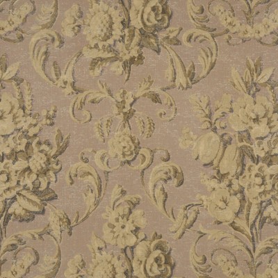 Фото Ткань портьерная с рисунком - Дамаск - стиль Американский - Коричневый - Купить в Интернет-магазине
