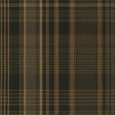 Фото Ткань портьерная с рисунком - Клетка - стиль Американский - Зеленая - Купить в Интернет-магазине