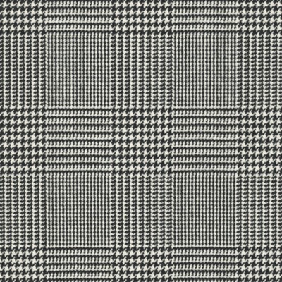 Фото Ткань портьерная с рисунком - Клетка - стиль Американский - Черная - Купить в Интернет-магазине